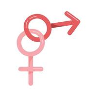 roze seksueel geslachten symbolen vector