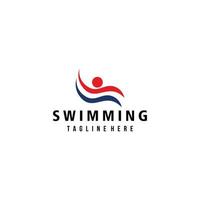 zwemmen logo icoon vector geïsoleerd