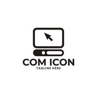 computer logo icoon vector geïsoleerd