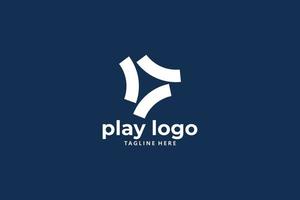 Speel logo icoon vector geïsoleerd