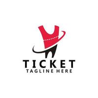 ticket logo icoon vector geïsoleerd