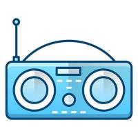 radio icoon, geschikt voor een breed reeks van digitaal creatief projecten. gelukkig creëren. vector