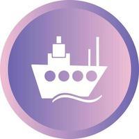 mooi schip vector glyph icoon