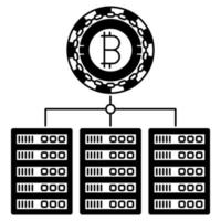 blockchain servers icoon, geschikt voor een breed reeks van digitaal creatief projecten. vector