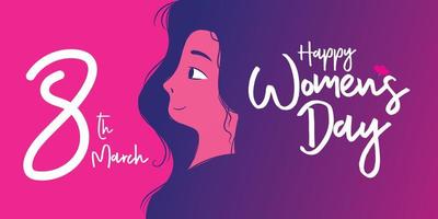 8 maart Internationale vrouwen dag vector illustratie concept. gelukkig Dames illustreren, jong