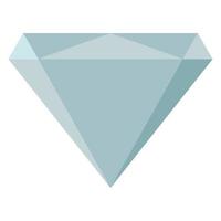diamant steen. edelsteen en kristal, kostbaar glas elementen. vector illustratie
