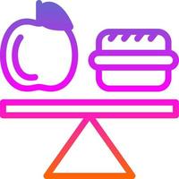 evenwichtig eetpatroon vector icoon ontwerp