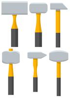 Vector Sledgehammer Icon Set