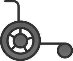 rolstoel vector icoon ontwerp