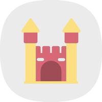 veerkrachtig kasteel vector icoon ontwerp