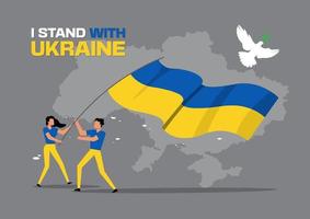 opslaan Oekraïne vector illustratie