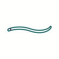 uniek worm vector lijn icoon