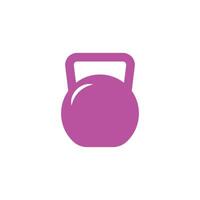 eps10 roze vector kettlebell kunst icoon of logo geïsoleerd Aan wit achtergrond. gewichtheffen of geschiktheid opleiding symbool in een gemakkelijk vlak modieus modern stijl voor uw website ontwerp, en mobiel app