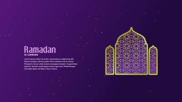 Ramadan thema achtergrond. kan zijn geschikt voor groet kaarten, affiches, landen Pagina's of andere behoeften met een Islamitisch thema. vector