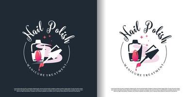 nagel Pools logo icoon met modern creatief en uniek concept premie vector