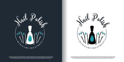 nagel Pools logo icoon met modern creatief en uniek concept premie vector