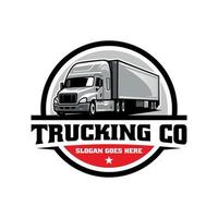 vrachtvervoer bedrijf illustratie logo vector