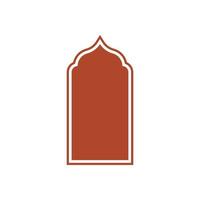 Islamitisch vorm venster kader vector