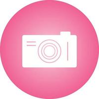 mooi camera glyph vector icoon