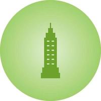 mooi uitkijktoren vector glyph icoon