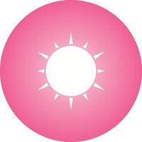 mooi zon glyph vector icoon