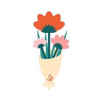 bloemen boeket romantisch Cadeau vector