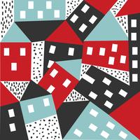 Abstract huis vector patroon