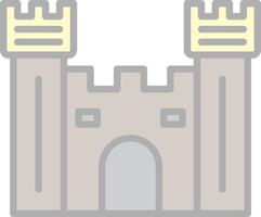 kasteel poort vector icoon ontwerp