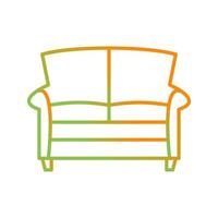 dubbele sofa vector icoon