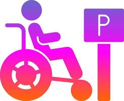 handicap vector icoon ontwerp