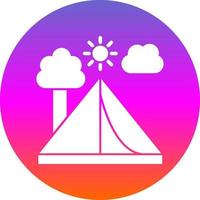 tent vector icoon ontwerp