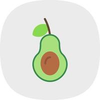 avocado vector icoon ontwerp