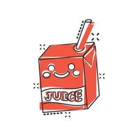 schattig sap icoon in grappig stijl. kawaii drinken vector illustratie Aan wit geïsoleerd achtergrond. tekenfilm grappig houder plons effect bedrijf concept.