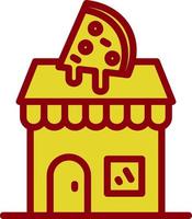 pizza winkel vector icoon ontwerp