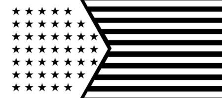 Verenigde Staten van Amerika vlag achtergrond zwart en wit ontwerp behang vector