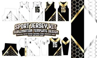 gouden diagonaal Jersey kleding sport slijtage sublimatie gouden patroon ontwerp voor voetbal Amerikaans voetbal e-sport basketbal volleybal badminton zaalvoetbal t-shirt vector