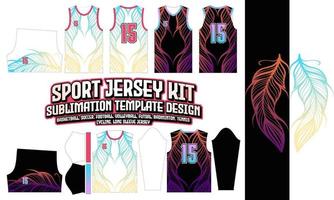veer tribal Jersey ontwerp kleding sublimatie lay-out voetbal Amerikaans voetbal basketbal volleybal badminton zaalvoetbal vector