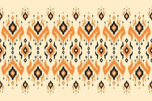 etnisch ikat naadloos patroon in stam. aztec meetkundig ornament afdrukken. kleding stof Indisch stijl. vector