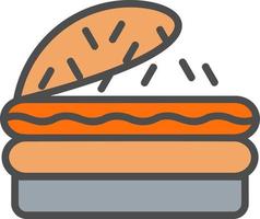 hamburger vector pictogram