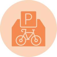 fiets parkeren vector icoon