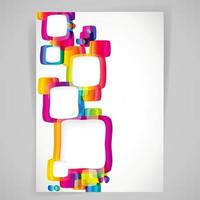 abstracte achtergrond met afgeronde frames. vector