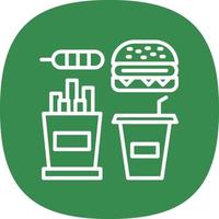 Fast food vector icoon ontwerp