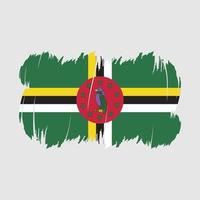 dominica vlag borstel vector