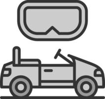 vr rijden vector icoon ontwerp