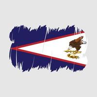 Amerikaans Samoa vlag borstel vector