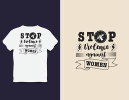 Dames typografie t overhemd ontwerp met vector