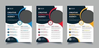 corporate flyer-sjabloon vector