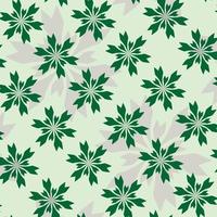 herhaald groen abstract bloem gemakkelijk vlak patroon ontwerp vector