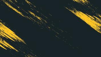 abstracte geel zwart kras grunge textuur achtergrond vector