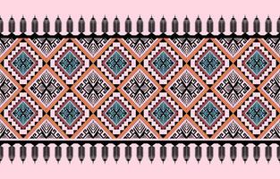 etnisch meetkundig patroon vector. inheems Afrikaanse Amerikaans Mexicaans Indonesië aztec motief en Boheems patroon elementen. ontworpen voor achtergrond, behang,print, inpakken,tegel, batik.vector aztec motief vector